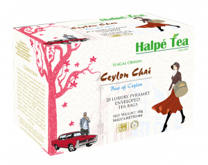 Single Estate Ceylon Chai 20 Pyramid Enveloped Tea Bags